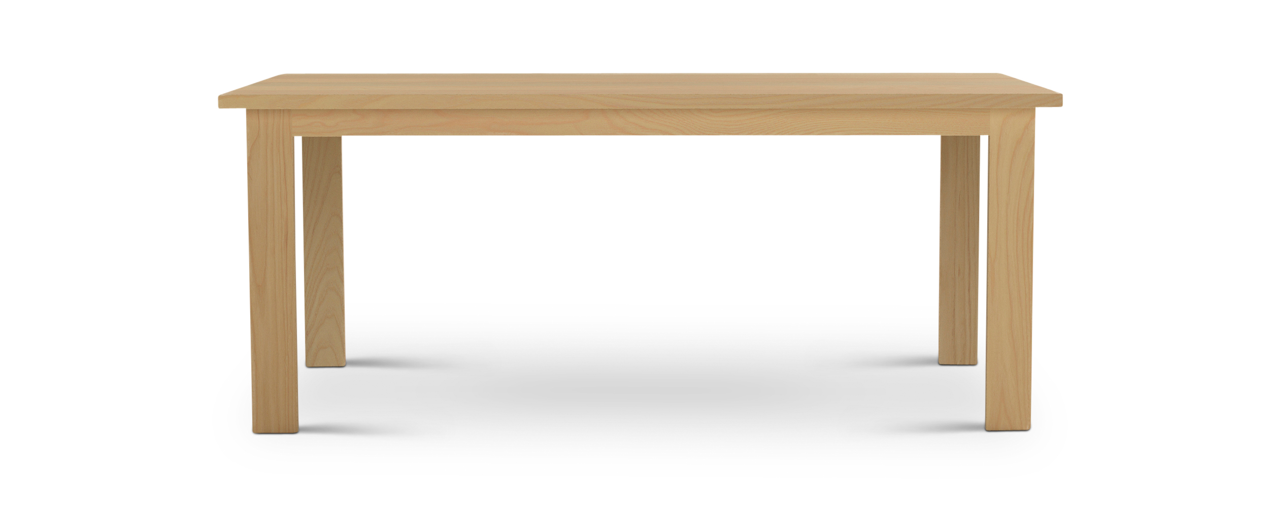 Series 424 Thin rectangular wooden legs modern table 72" long