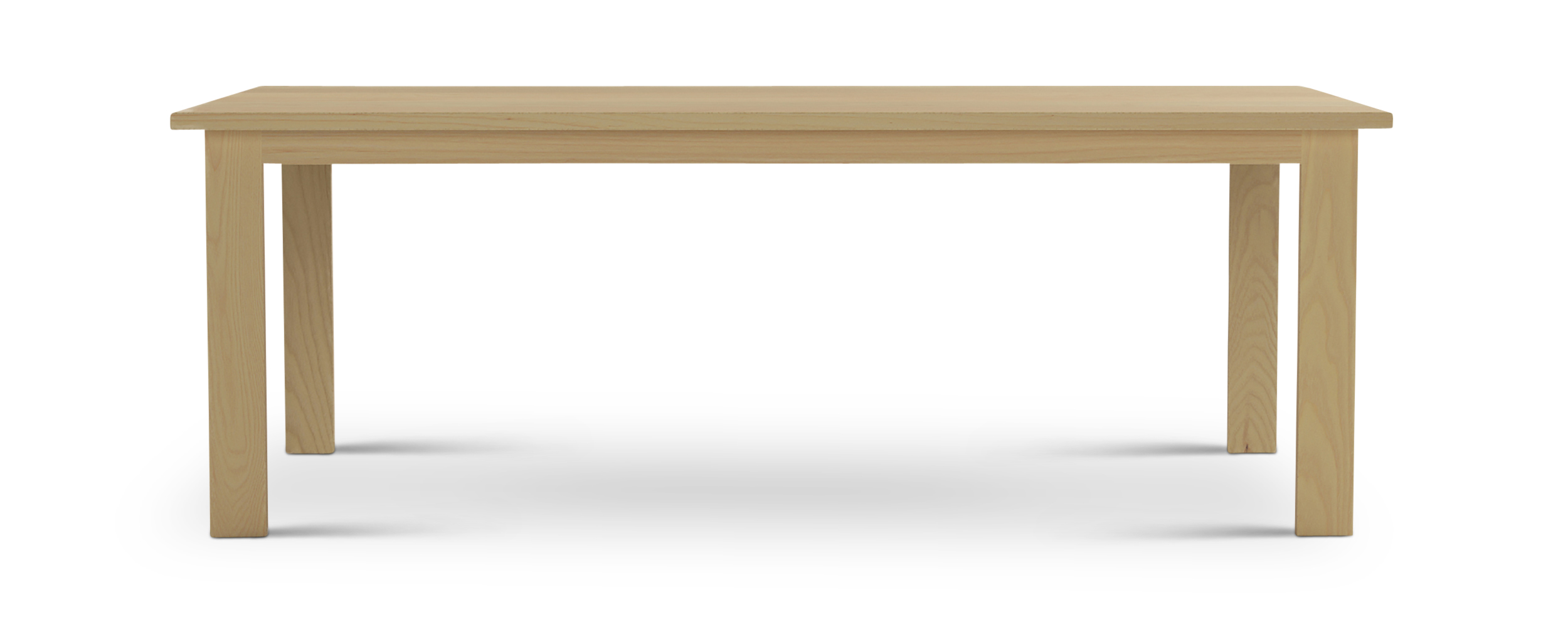 Series 424 Thin rectangular wooden legs modern table 84" long
