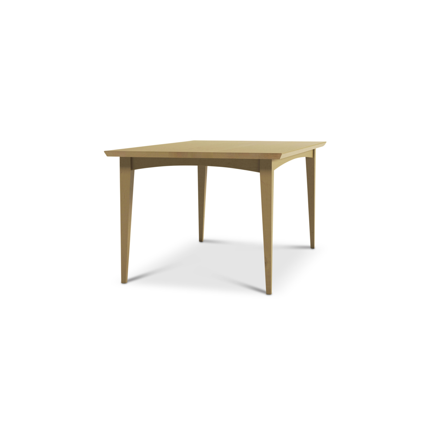 Maple dining room table with solid wood legs