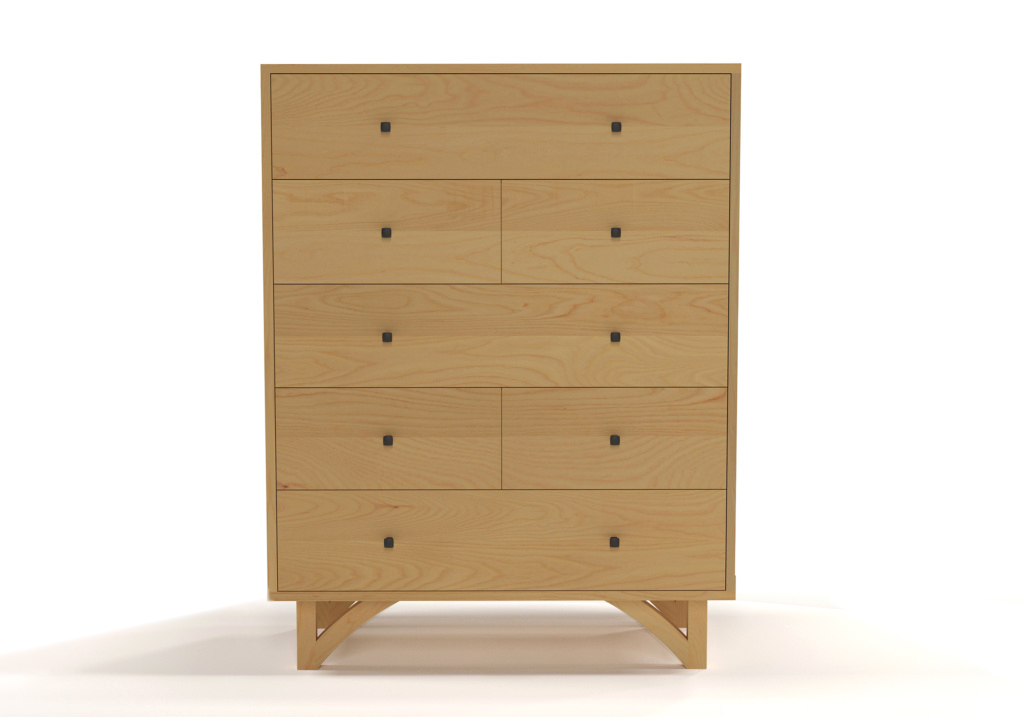 Ash Series 454 Modern wooden dresser