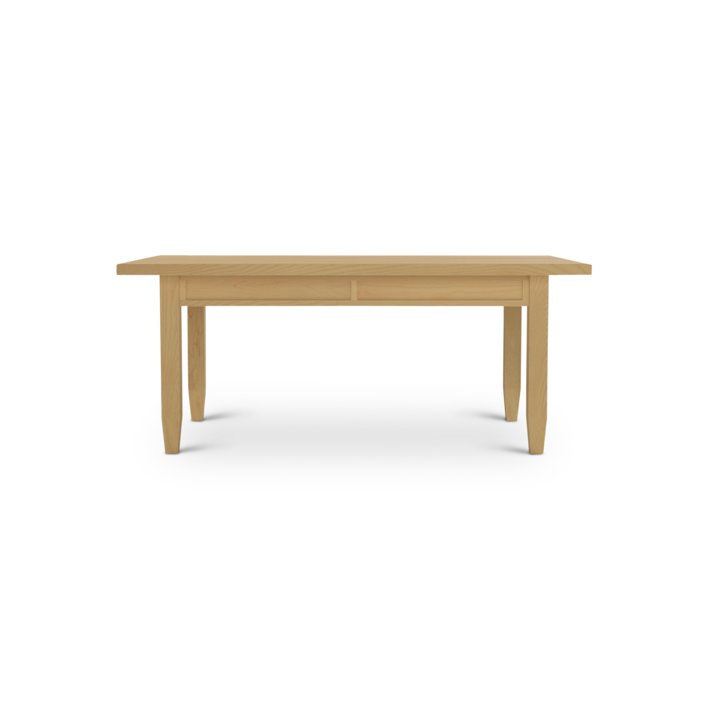 Ash kitchen table with square legs