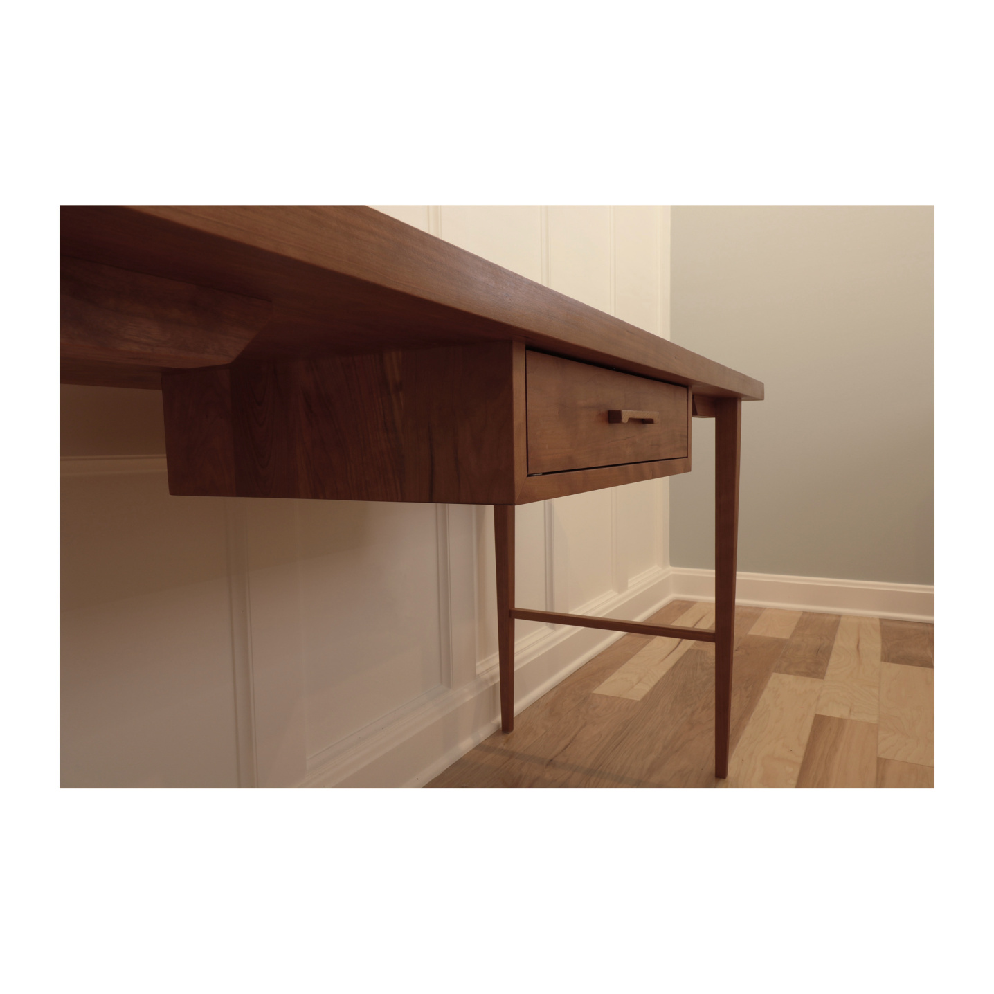 Single drawer Nordic desk--Made by 57NorthPlank Tailored Modern Furniture