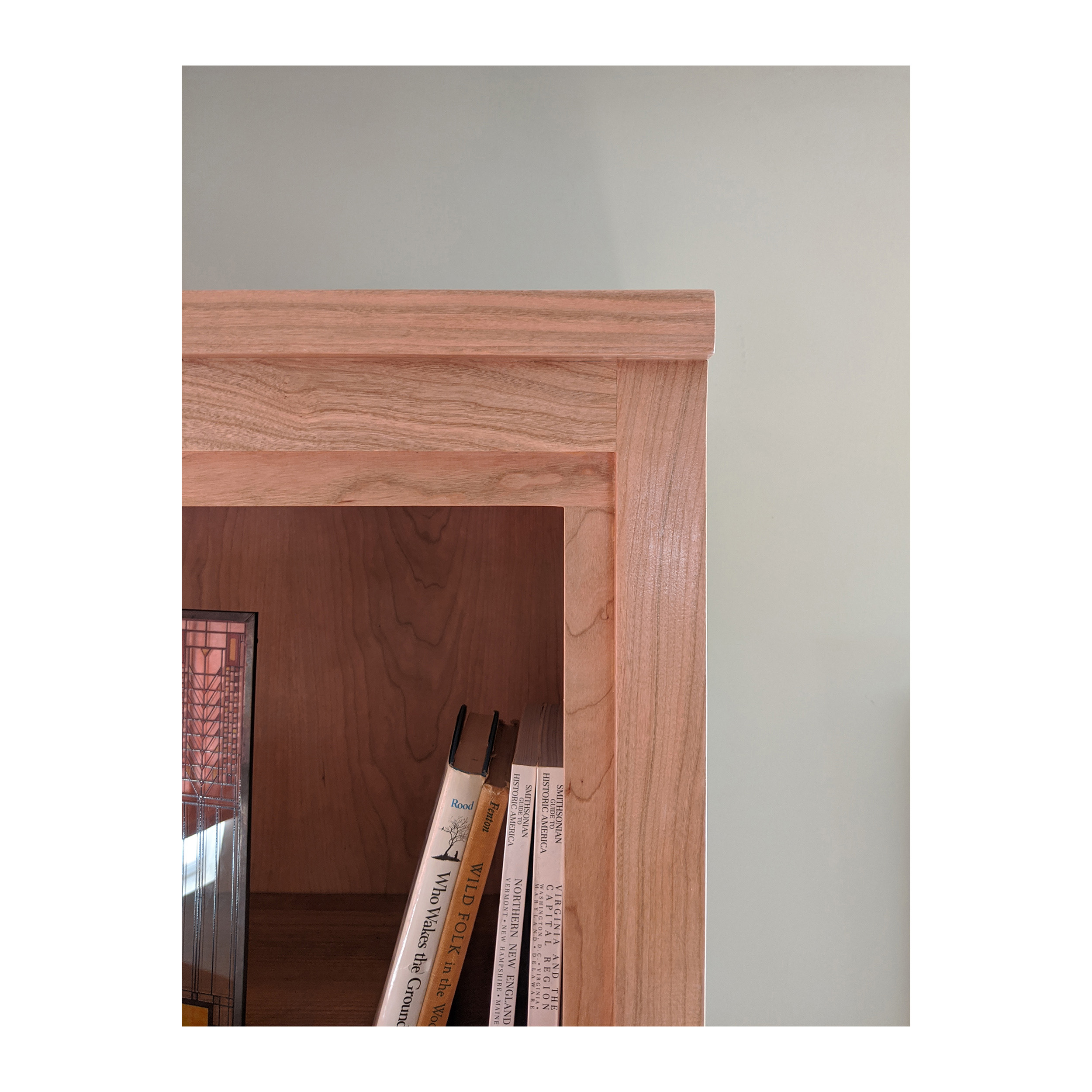 Solid Cherry Wood Bookshelf