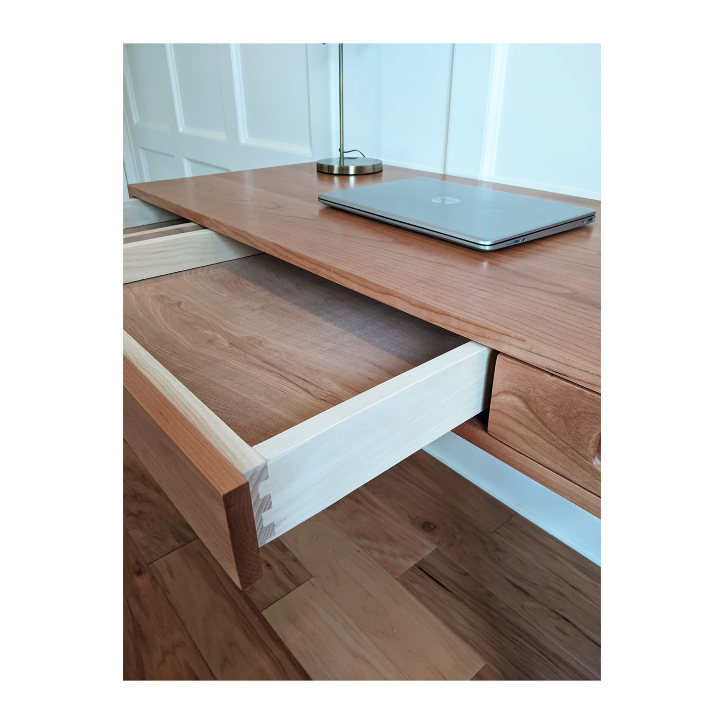 Custom Desk with solid wood dovetail drawers