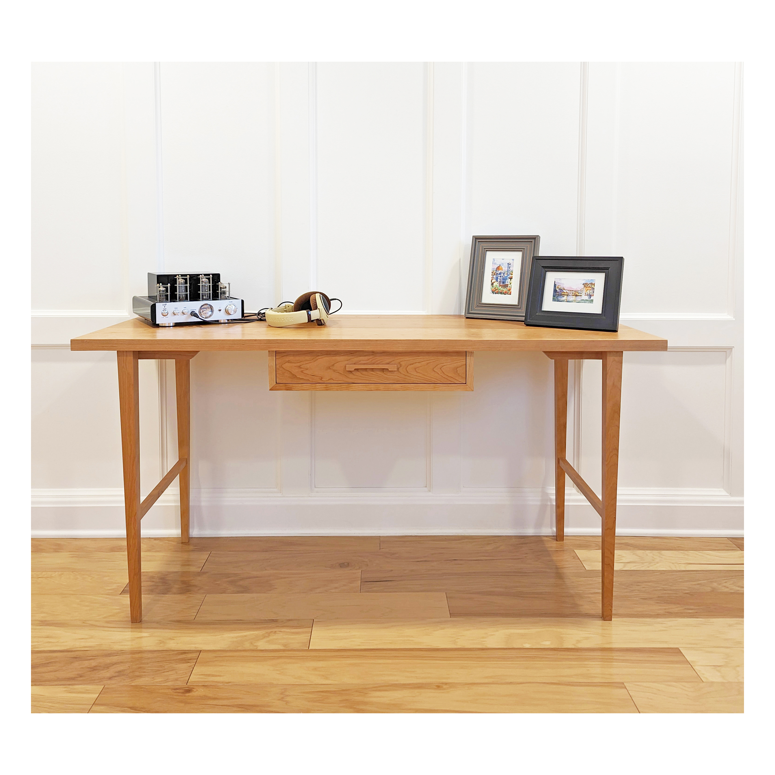 Scrivania Shaker Wood Desk With 1-Drawer 58″