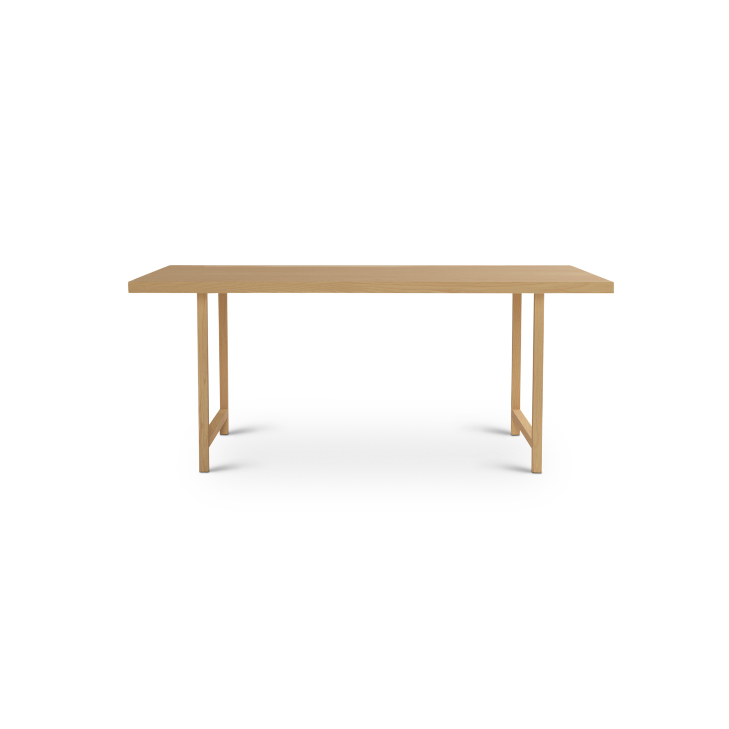 ash 72" custom wood table