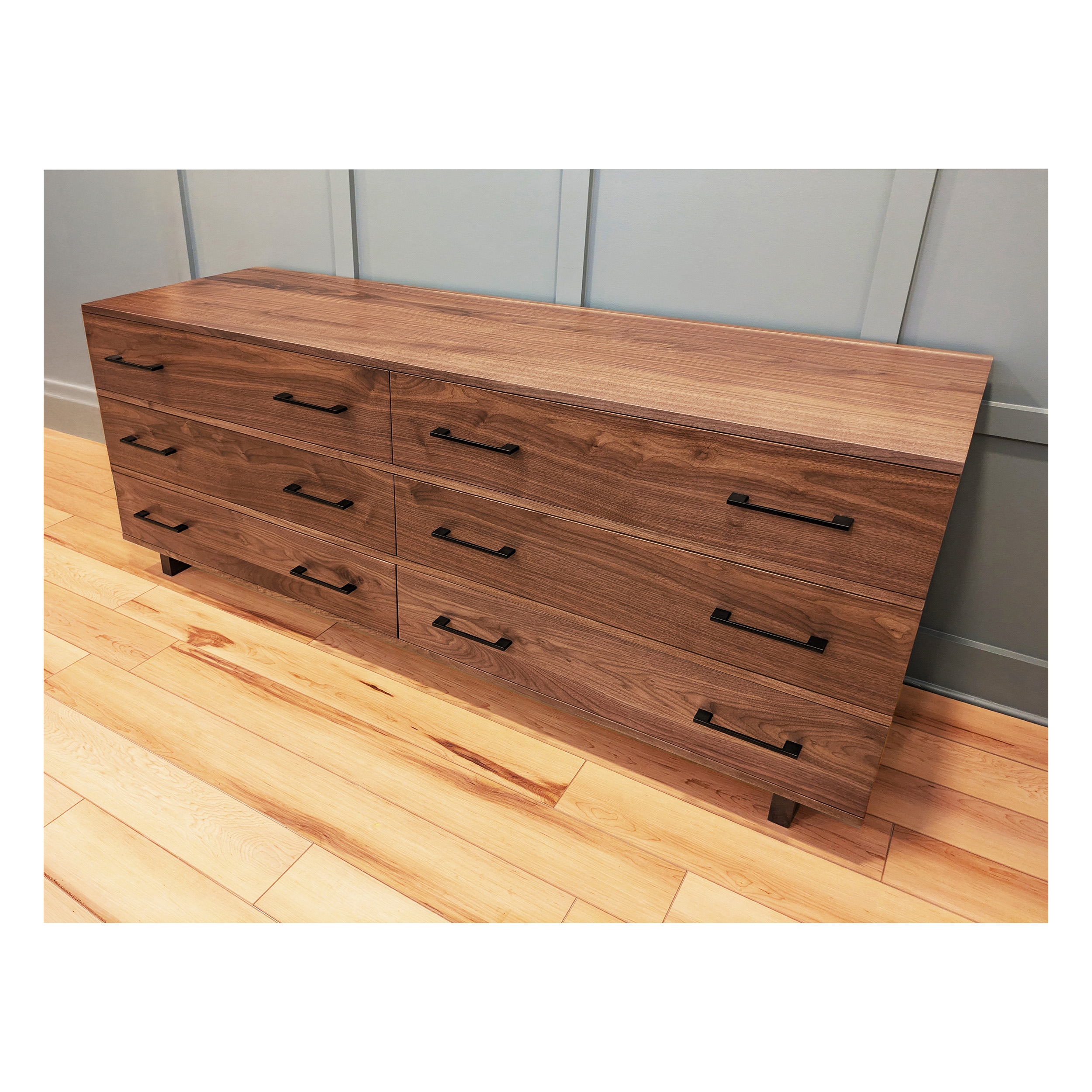 Series252_6FootRealWalnutDresser_3 Solid Hardwood 72 inch dresser
