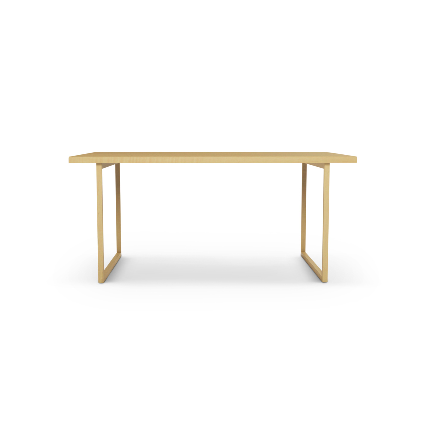 maple tailored table with a solid maple top