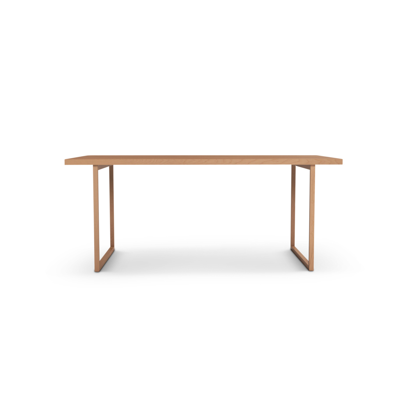 Cherry table with solid wood square legs