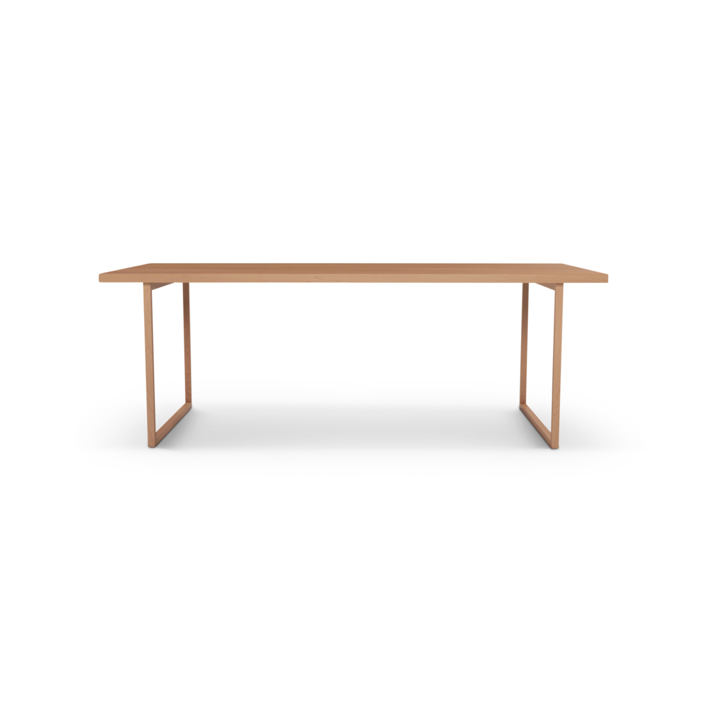 Scandinavian cherry table with square legs