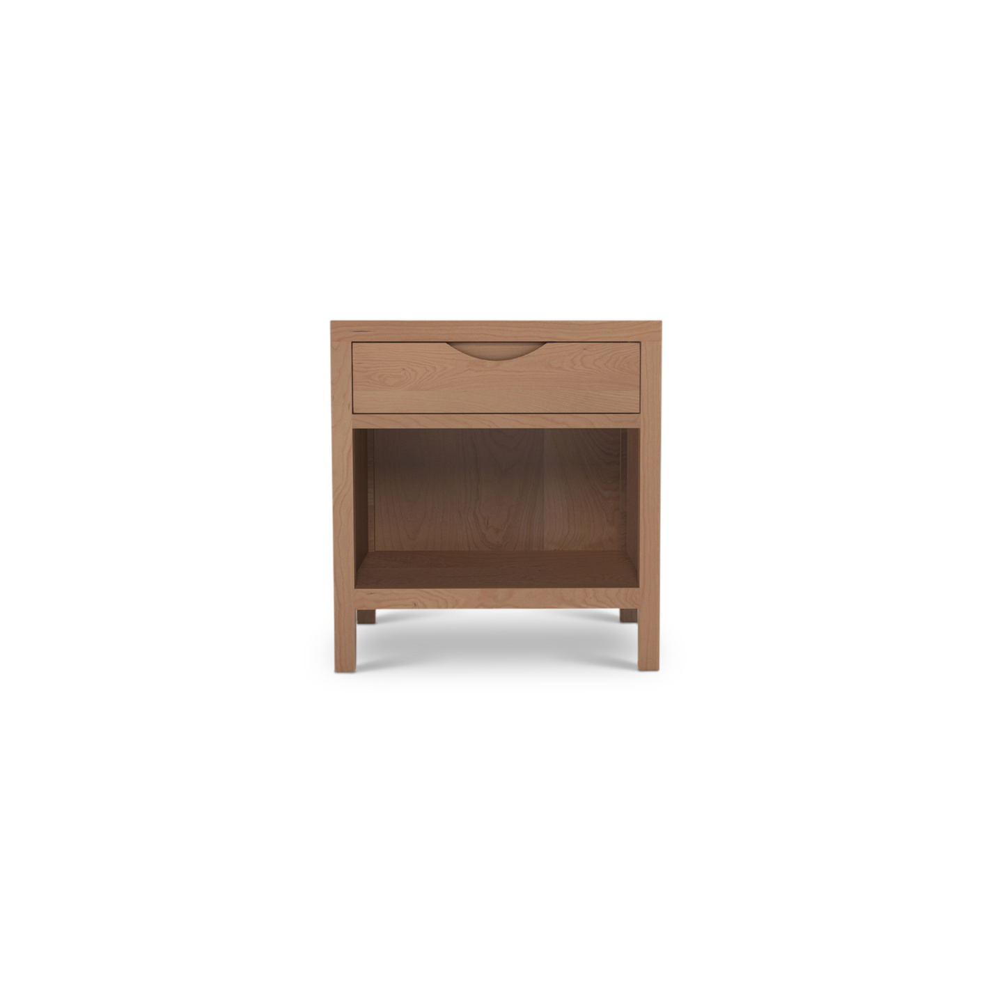 Small American made solid cherry nightstand