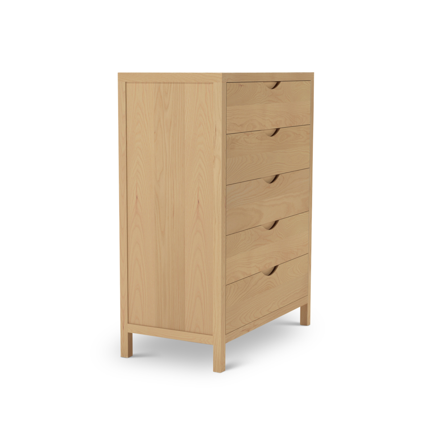 ash wood tall dresser