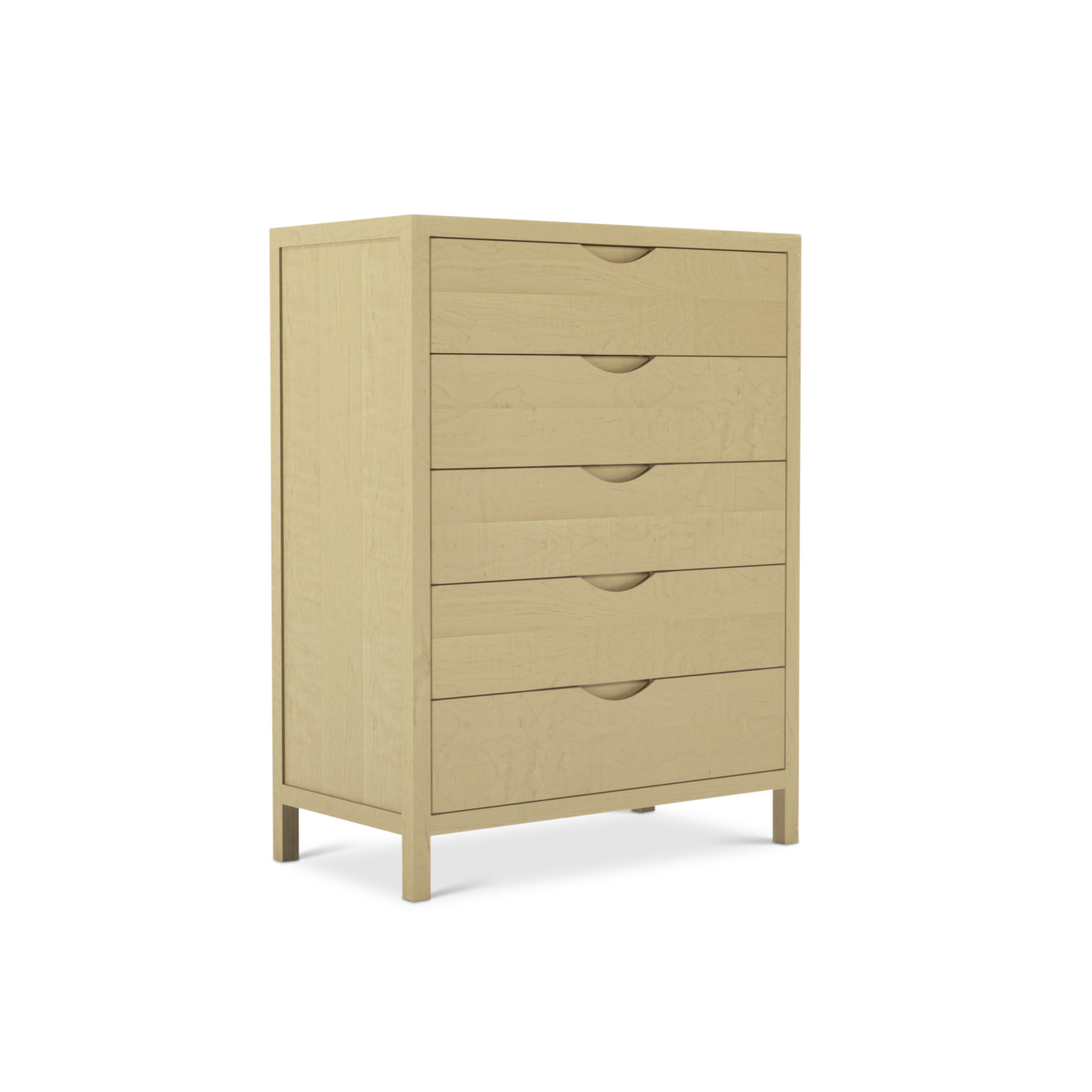 maple wood tall dresser