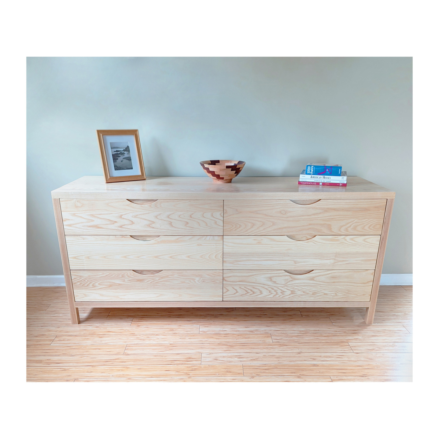 Solid Ash Dresser 72 inches in width