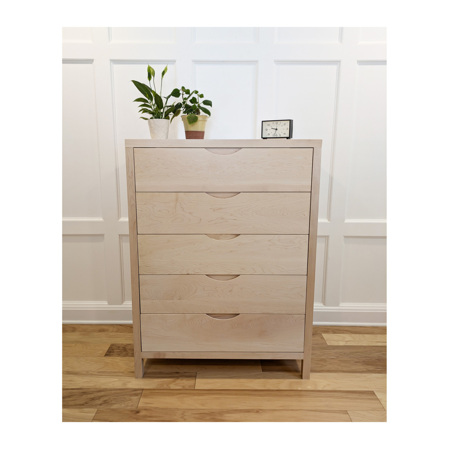 Maple Chest of drawers with made with domestic woods