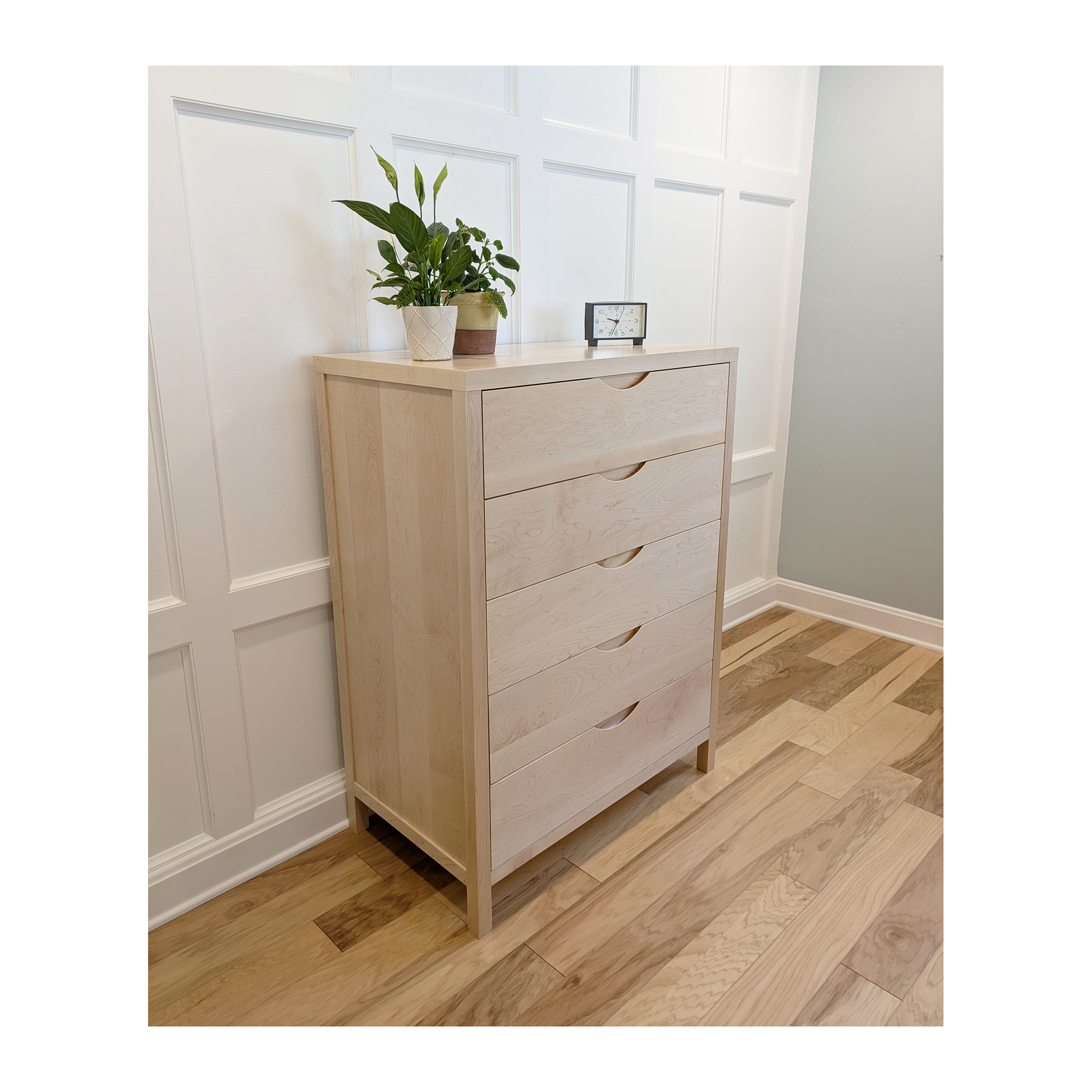 Custom Solid Wood Tall Dresser
