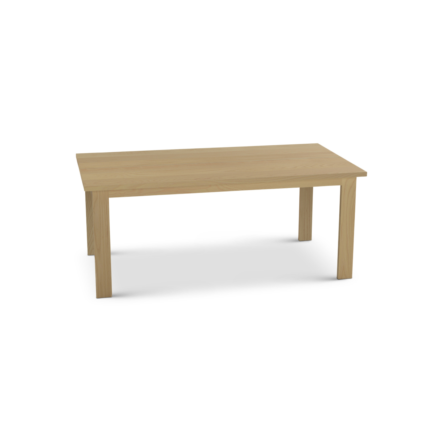 Solid Ash Wood Table in a Nordic Style