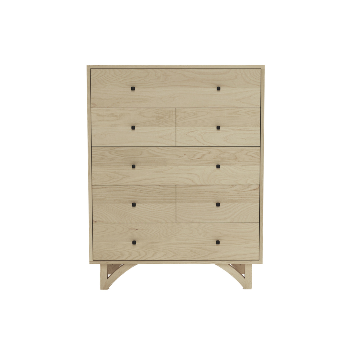 Wooden tall 7 drawer dresser