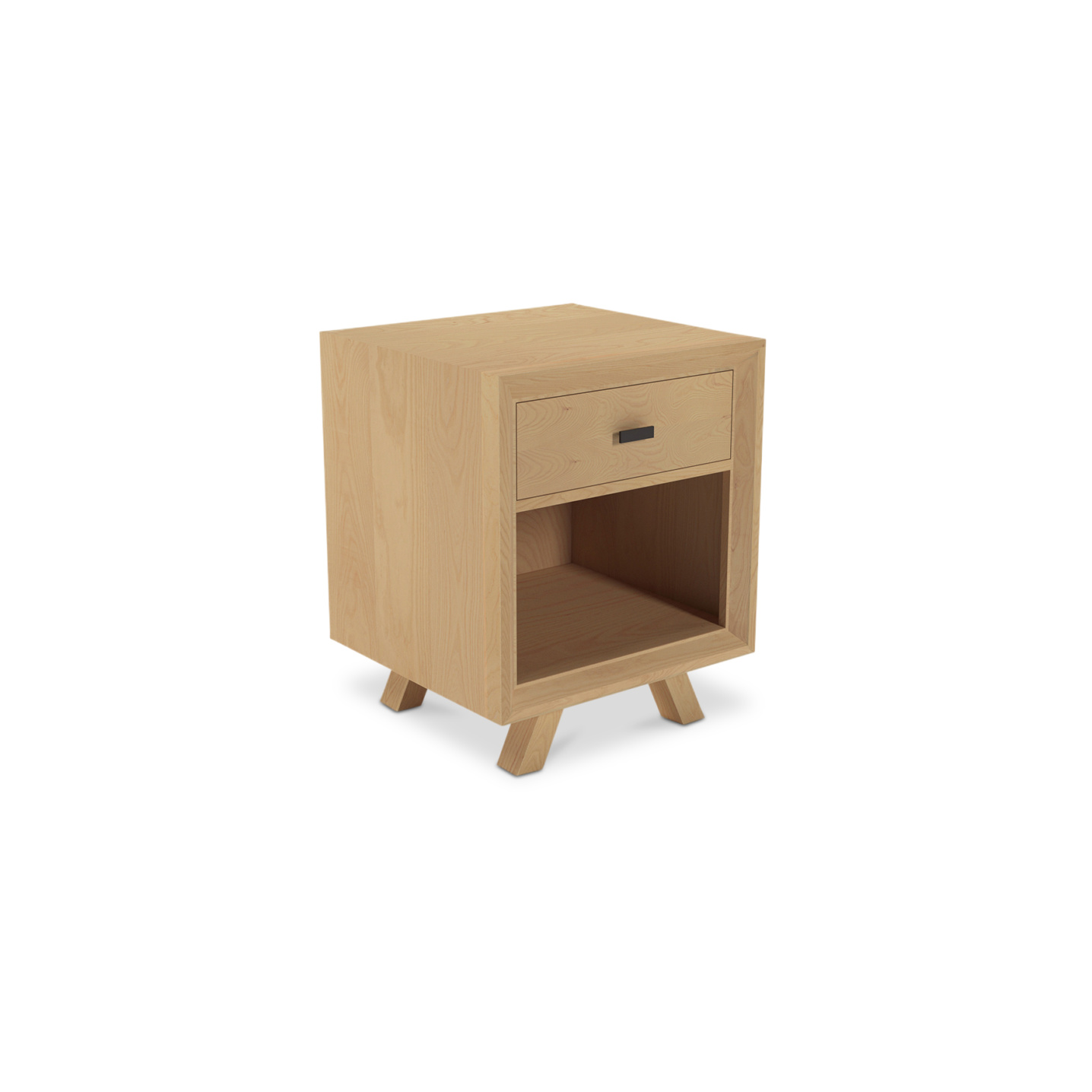 Small ash wood nightstand