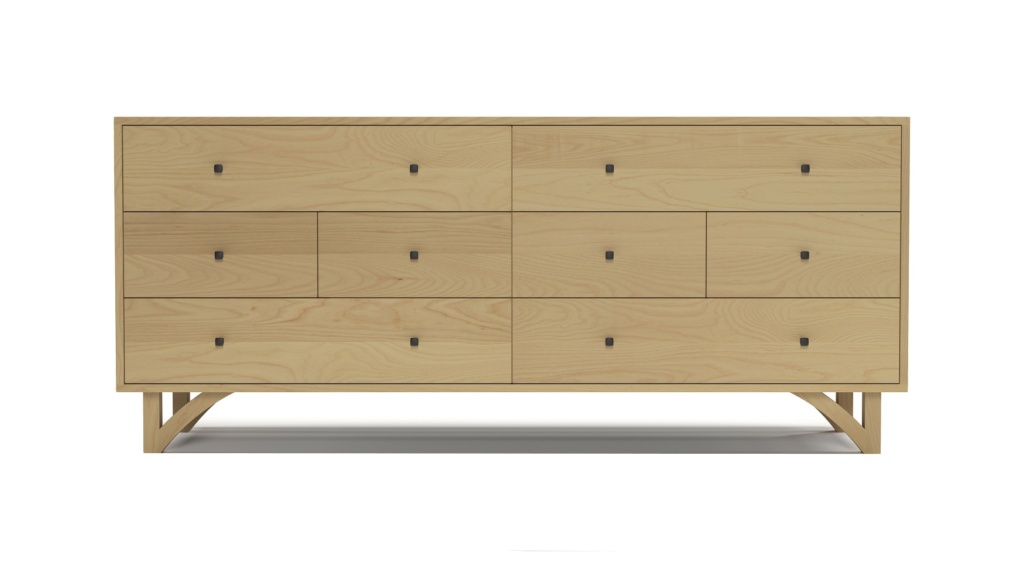 Eight Drawer Scandinavian Dresser