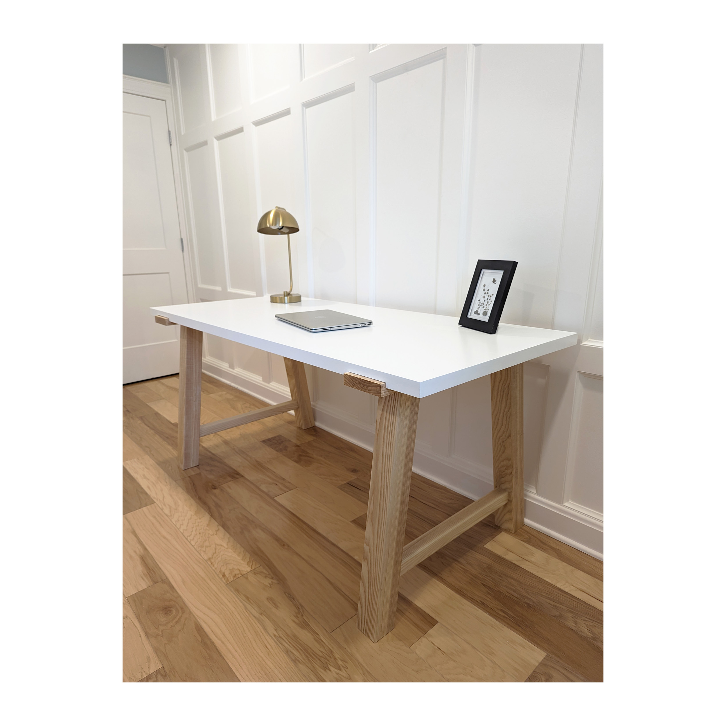 Solid Wood Modern Desk Made In Solid Woods