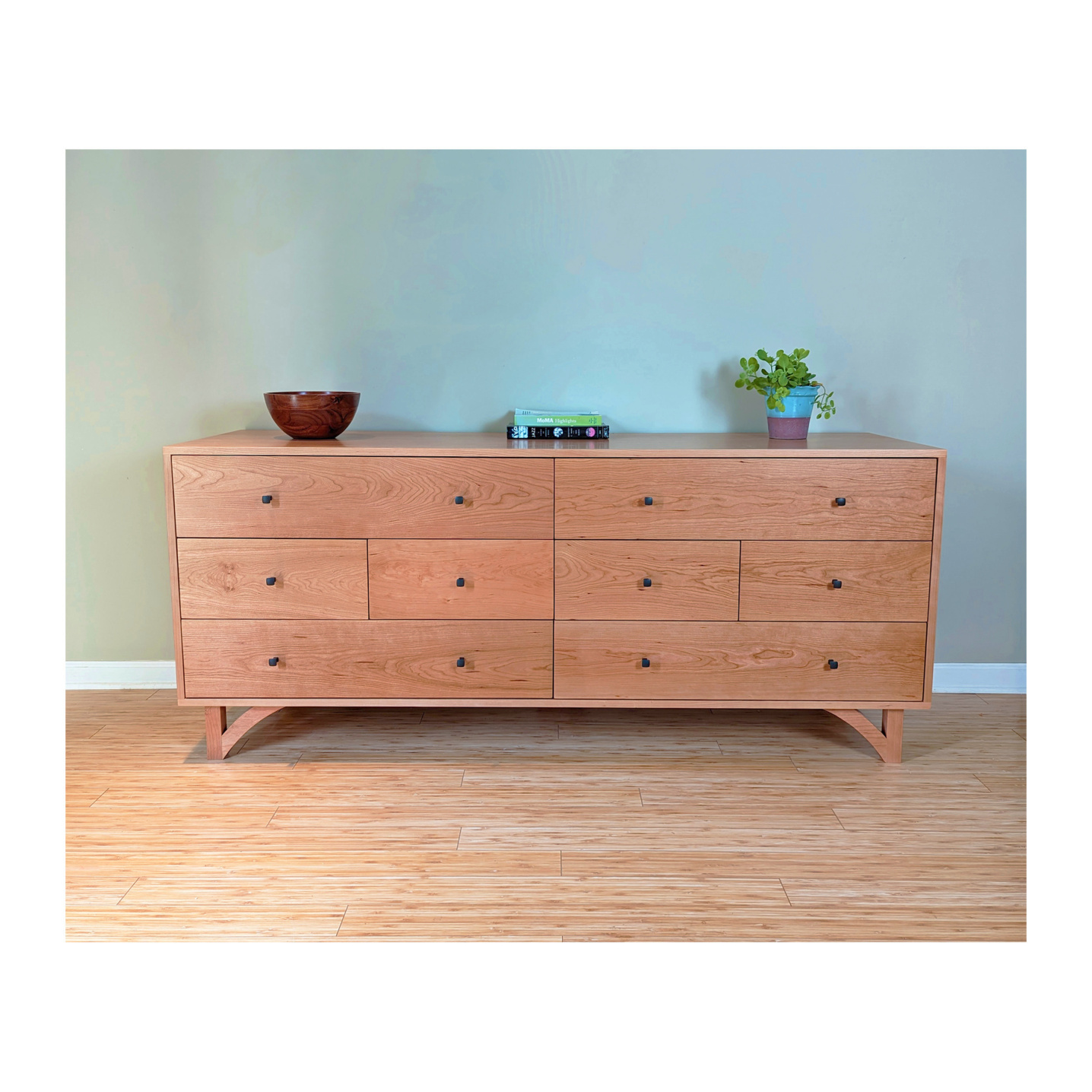 Cherry Dresser--72 inches--Solid wood construction